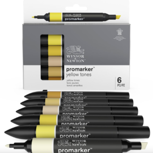 Set Promarker - Winsor & Newton - Toni gialli, 6 pz.