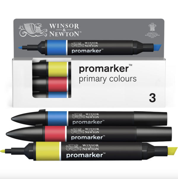 Set Promarker - Winsor & Newton - Toni primari, 3 pz.